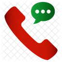 Phone Call Text Icon