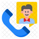 Phone Call Man Icon