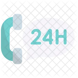 24 Hours Support  Icon