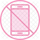 Phone Allowance Duotone Line Icon Icon