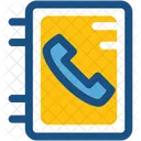Phone Directory Yellow Icon