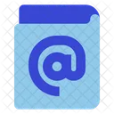 Phone Book Envelope Email Icon