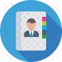 Phonebook Directory Biography Icon