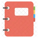 Phone Book Yellow Icon