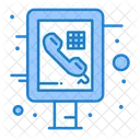 Phone Booth Board Sign Board Icon