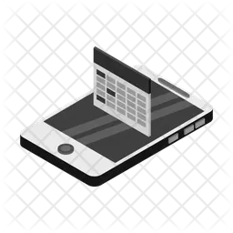 Phone Calendar  Icon