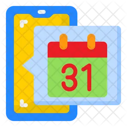 Phone Calendar  Icon