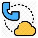 Phone Call Cloud Voip Icon