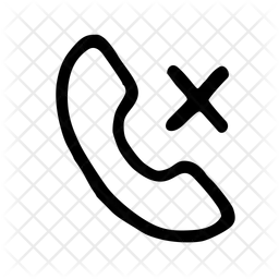 Phone Call Calling Cross Error  Icon