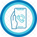 Phone Call Hand Holding Phone Call Icon