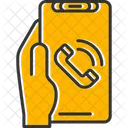 Phone Call Hand Holding Phone Call Icon