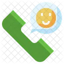 Phone Call Smiley Contact Me Icon