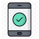 Smartphone Check Approve Icon