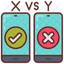 Phone Comparison Mobile Tech Mobile Gadgets Symbol