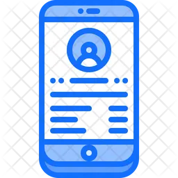 Phone Contact Details  Icon