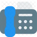 Phone Fax Paper Phone Fax Fax Machine Icon