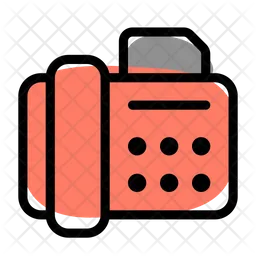 Phone Fax Paper  Icon