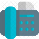 Phone Fax Paper Phone Fax Fax Machine Icon