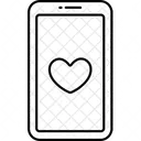Phone Heart  Icon
