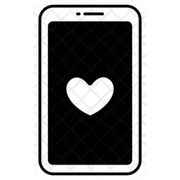 Phone Heart  Icon