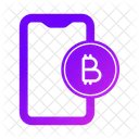 Phone Bitcoin Invest Icon