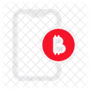 Phone Bitcoin Invest Icon