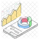 Phone Infographics Statistics Analytics Icon