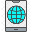Phone Internet Phone Globe Phone Icon