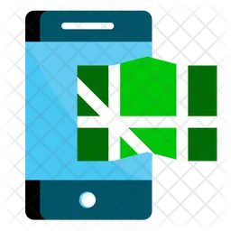 Phone Map  Icon