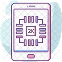 Phone Processor Chip Device Icon