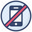 Mobile Blocked Mobile Forbid Illegal Phone Icon