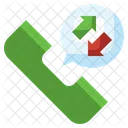 Phone Receiver Left Arrow Calling Icon