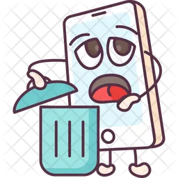 Phone Recycle Bin Emoji Icon