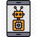 Phone Robot Mobile Robot Smartphone Robot Icon