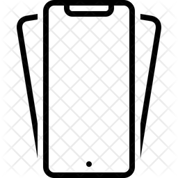 Phone Screen Icon - Download in Line Style