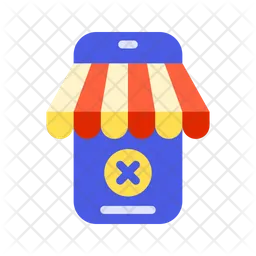 Phone Store Cancelled  Icon
