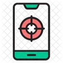 Phone Target Online Icon