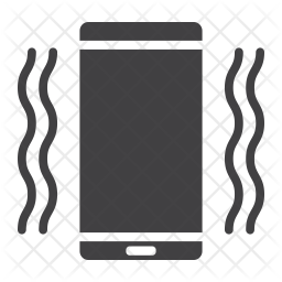 Phone vibration Icon - Download in Glyph Style