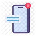 Phone with notifications  Icon