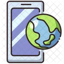 Phone World Globe Icon