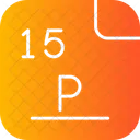 Phosphorus Periodic Table Atom Icon