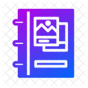 Glyph Gradient Color Icon