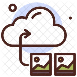 Photo Cloud Storage  Icon