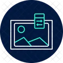 Photo Editing Neon Glow Icon
