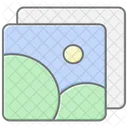 Photo Gallery Lineal Color Icon Icon