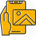 Photo Hand Holding Phone Image Icon