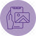 Photo Hand Holding Phone Image Icon