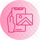 Photo Hand Holding Phone Image Icon