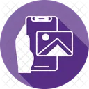 Photo Hand Holding Phone Image Icon