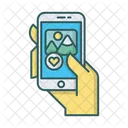 Smartphone Photo Like Icon